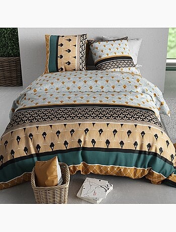 Housse de couette 100% coton 57 fils + taie(s) d'oreiller