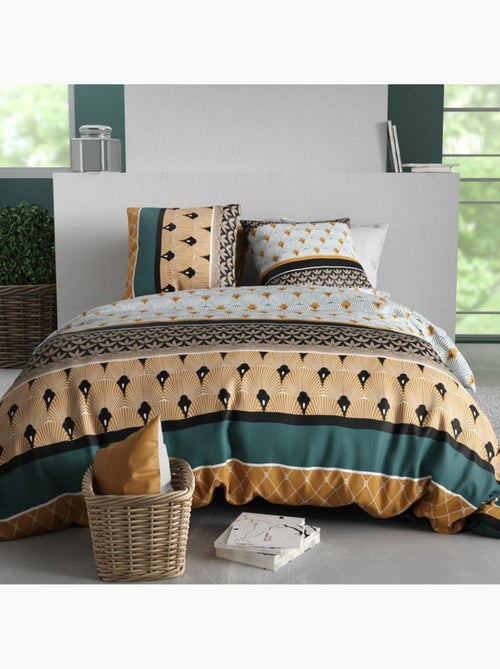 Housse de couette 100% coton 57 fils + taie(s) d'oreiller - Kiabi