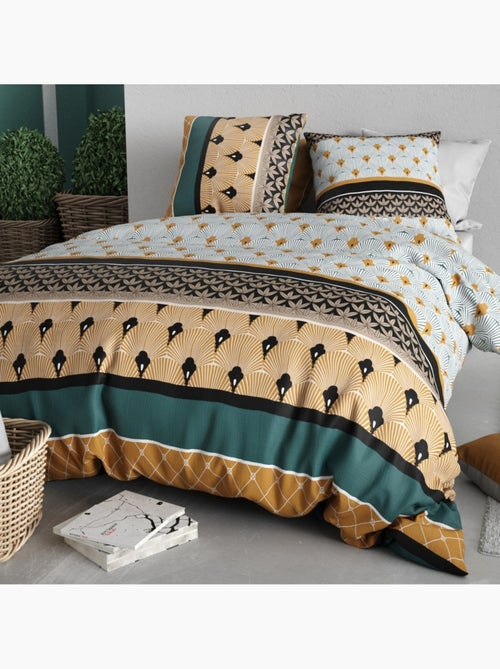 Housse de couette 100% coton 57 fils + taie(s) d'oreiller - Kiabi