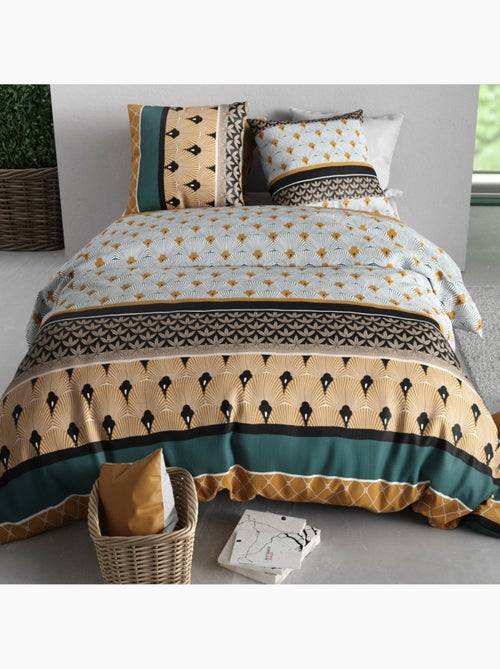 Housse de couette 100% coton 57 fils + taie(s) d'oreiller - Kiabi