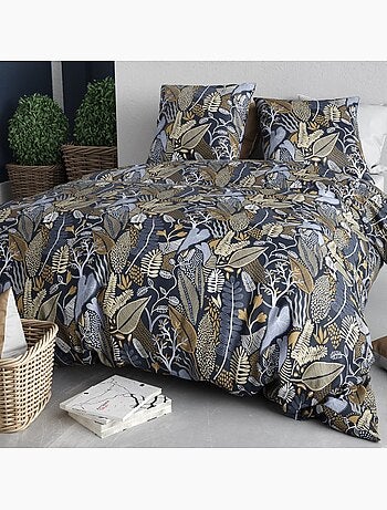 Housse de couette 100% coton 57 fils + taie(s) d'oreiller