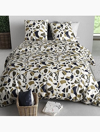Housse de couette 100% coton 57 fils + taie(s) d'oreiller