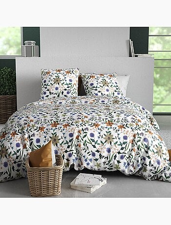 Housse de couette 100% coton 57 fils + taie(s) d'oreiller