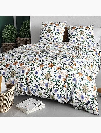 Housse de couette 100% coton 57 fils + taie(s) d'oreiller