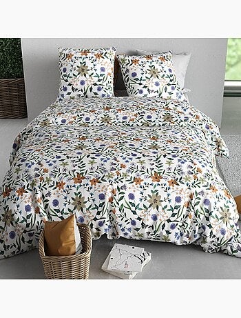 Housse de couette 100% coton 57 fils + taie(s) d'oreiller
