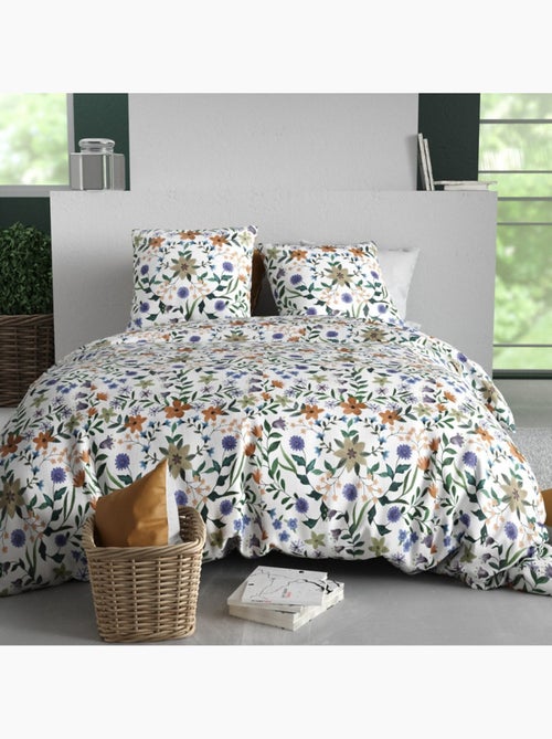 Housse de couette 100% coton 57 fils + taie(s) d'oreiller - Kiabi