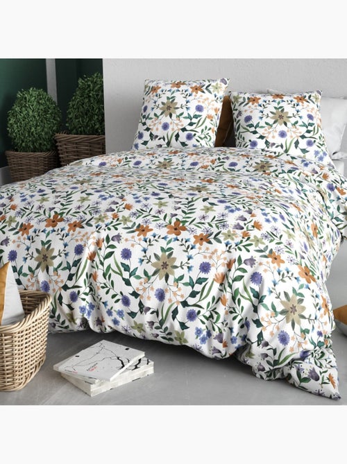 Housse de couette 100% coton 57 fils + taie(s) d'oreiller - Kiabi