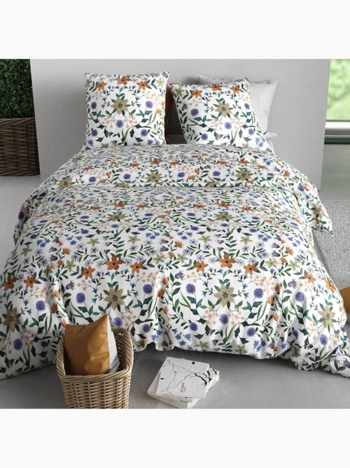 Housse de couette 100% coton 57 fils + taie(s) d'oreiller - Kiabi