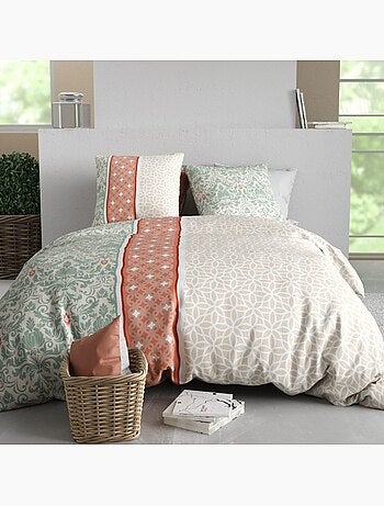 Housse de couette 100% coton 57 fils + taie(s) d'oreiller