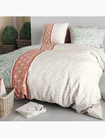 Housse de couette 100% coton 57 fils + taie(s) d'oreiller