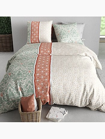 Housse de couette 100% coton 57 fils + taie(s) d'oreiller