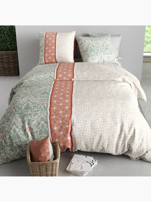 Housse de couette 100% coton 57 fils + taie(s) d'oreiller - Kiabi