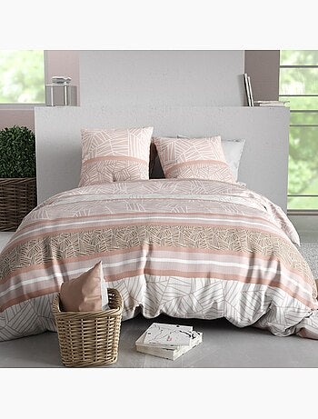Housse de couette 100% coton 57 fils + taie(s) d'oreiller