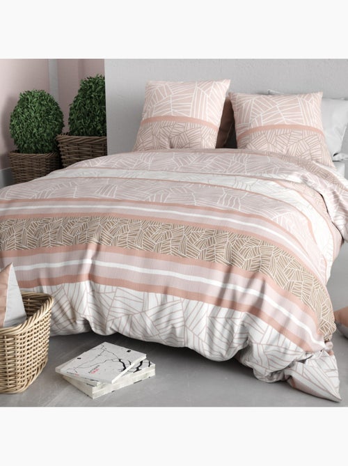 Housse de couette 100% coton 57 fils + taie(s) d'oreiller - Kiabi