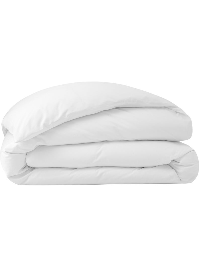 Housse de couette – 100% Coton 57 fils/cm² – Qualité Supérieure Blanc - Kiabi