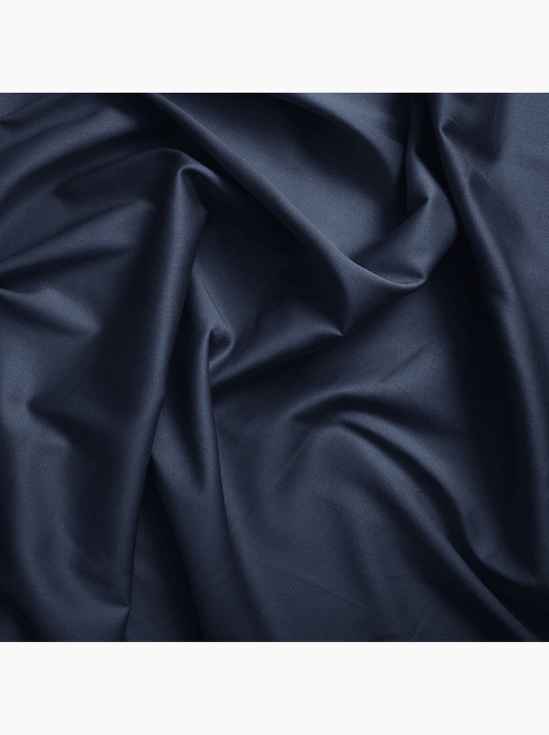 Housse de couette – 100% Coton 57 fils/cm² – Qualité Supérieure Bleu nuit - Kiabi