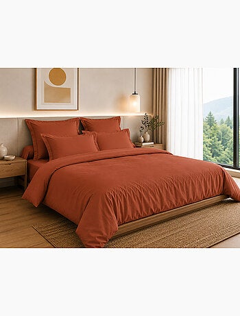 Housse de couette – 100% Coton 57 fils/cm² – Qualité Supérieure