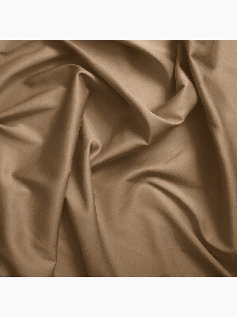 Housse de couette – 100% Coton 57 fils/cm² – Qualité Supérieure Taupe - Kiabi