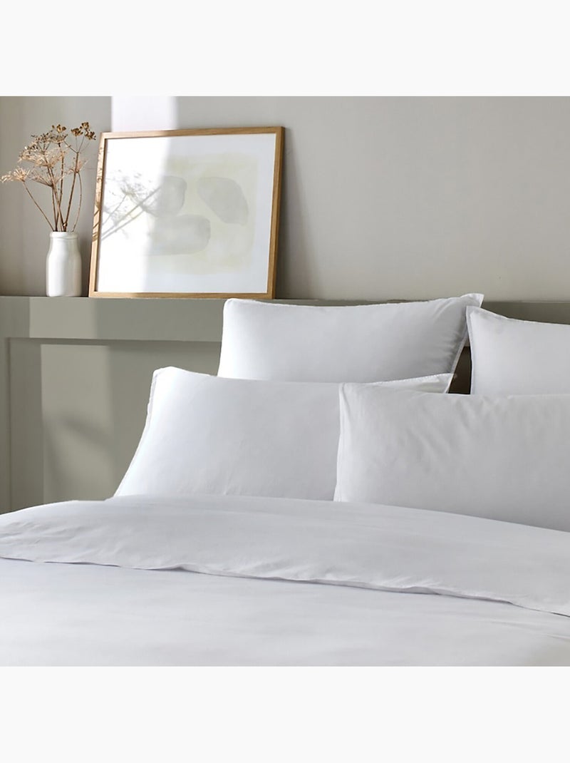 Housse de couette 100 % coton bamora Blanc - Kiabi