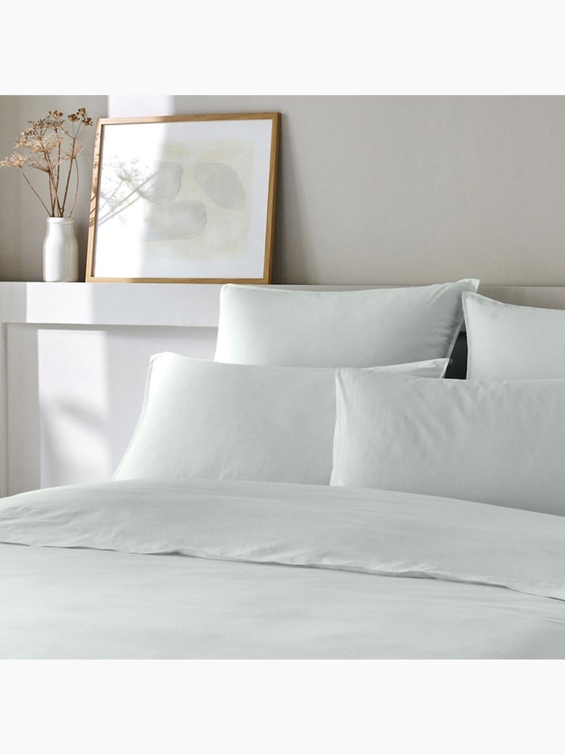 Housse de couette 100 % coton bamora Vert menthe - Kiabi