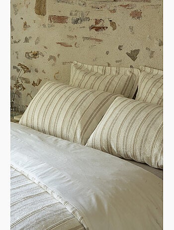 Housse de couette 100% coton texturé tom