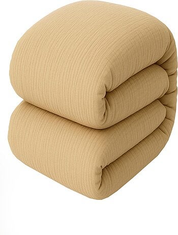 Housse de couette 100% gaze de coton lavé