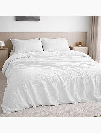 Housse de couette 100% gaze de coton lavé