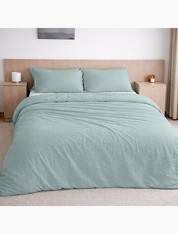 Housse de couette 100% gaze de coton lavé