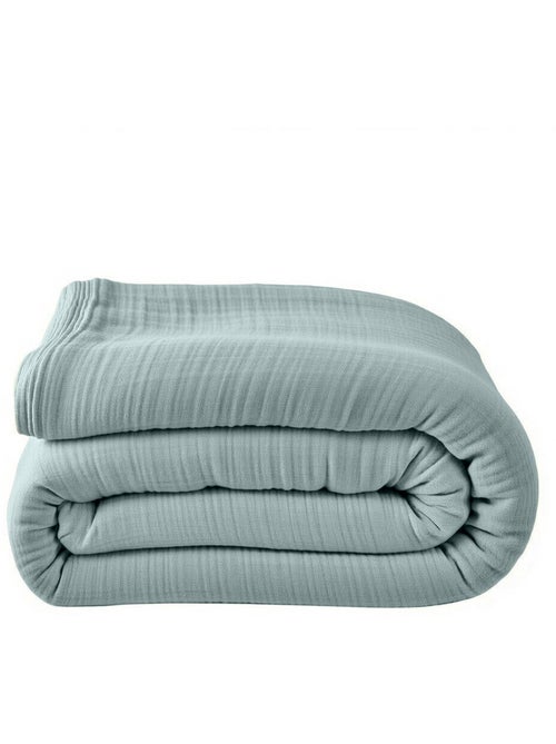 Housse de couette 100% gaze de coton lavé - Kiabi Housse de couette 100% gaze de coton lavé - Kiabi