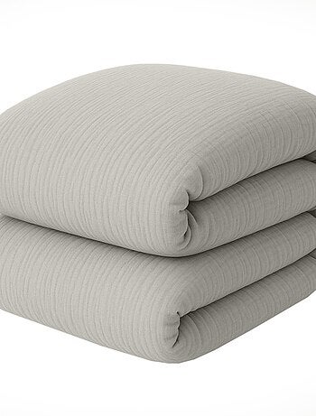 Housse de couette 100% gaze de coton lavé