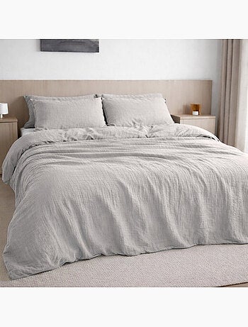 Housse de couette 100% gaze de coton lavé