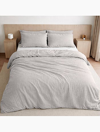 Housse de couette 100% gaze de coton lavé