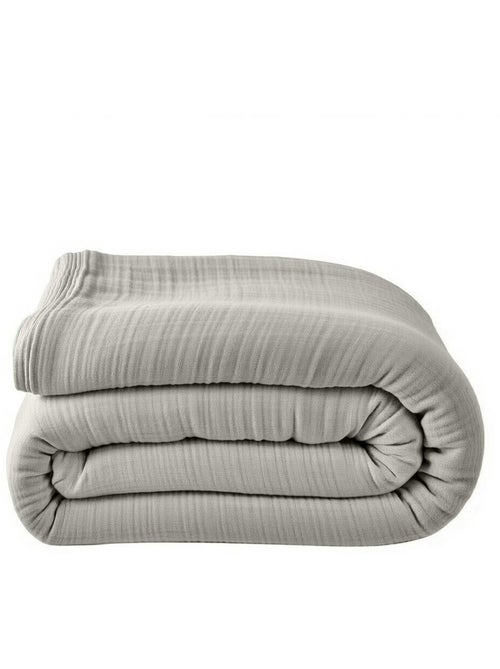 Housse de couette 100% gaze de coton lavé - Kiabi Housse de couette 100% gaze de coton lavé - Kiabi