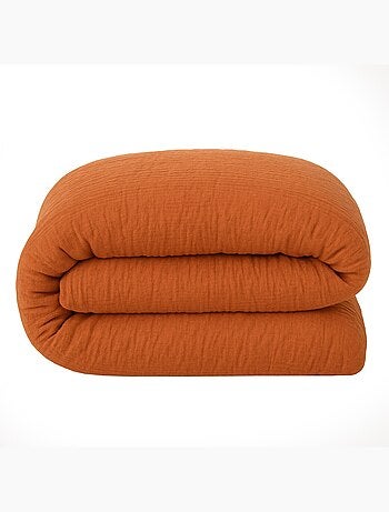 Housse de couette 100% gaze de coton lavé