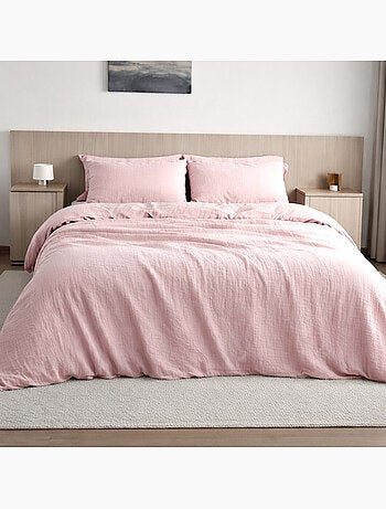 Housse de couette 100% gaze de coton lavé