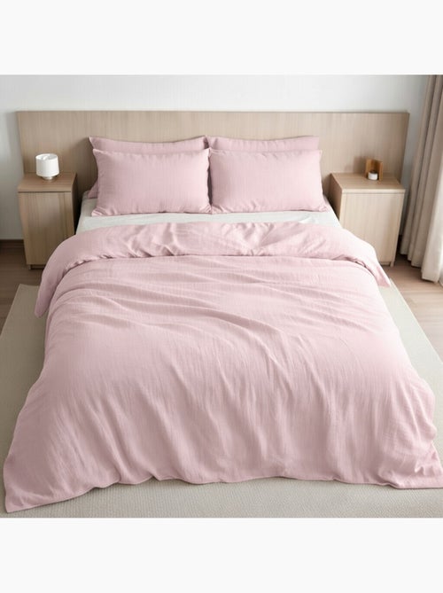 Housse de couette 100% gaze de coton lavé - Kiabi