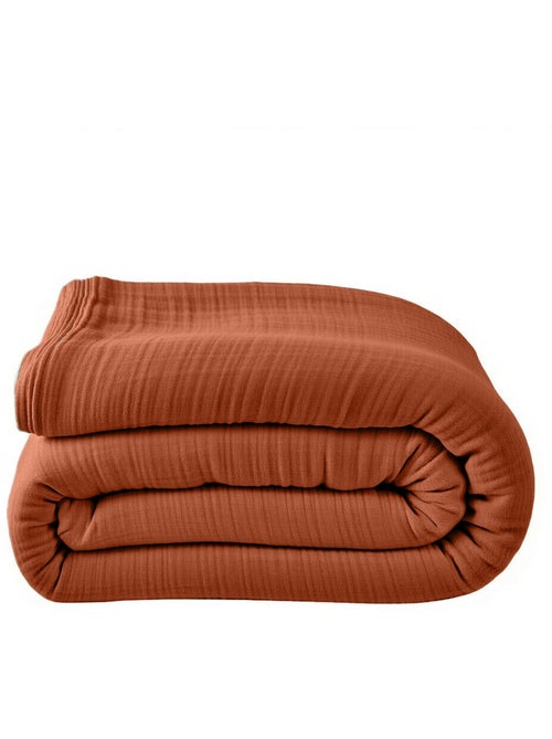 Housse de couette 100% gaze de coton lavé - Kiabi