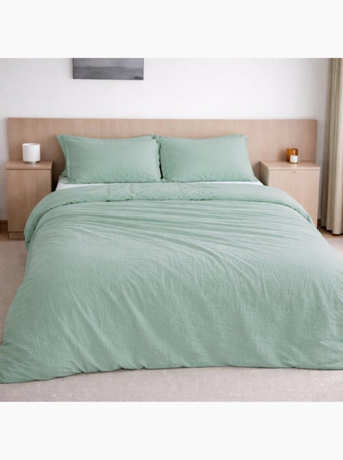 Housse de couette 100% gaze de coton lavé - Kiabi