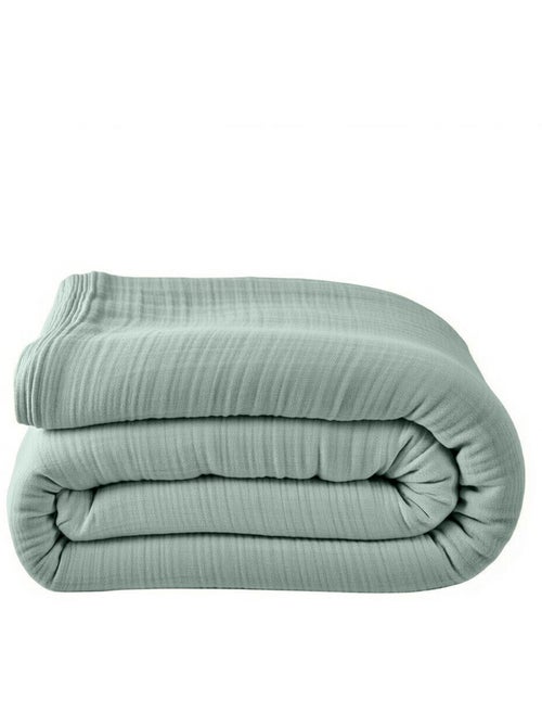 Housse de couette 100% gaze de coton lavé - Kiabi