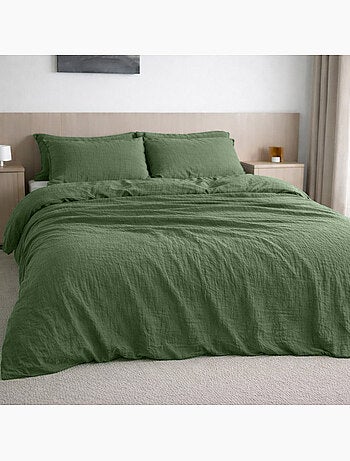 Housse de couette 100% gaze de coton lavé