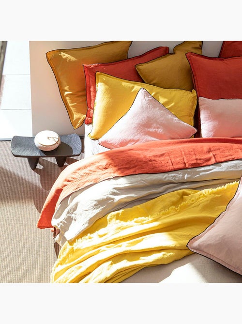 Housse de couette 100% lin lavé - Kiabi