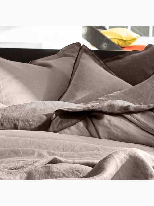 Housse de couette 100% lin lavé - Kiabi