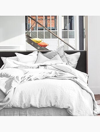 Housse de couette 100% lin lavé