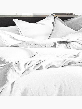 Housse de couette 100% lin lavé