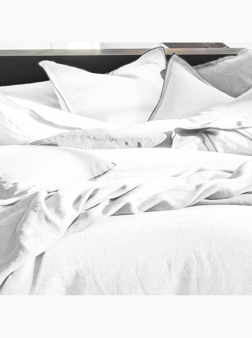 Housse de couette 100% lin lavé - Kiabi