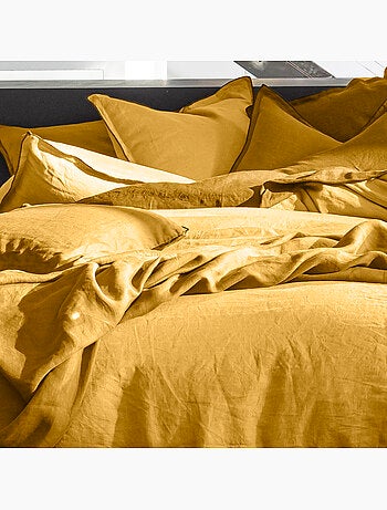 Housse de couette 100% lin lavé