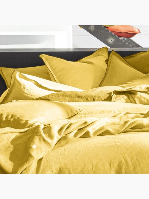 Housse de couette 100% lin lavé - Kiabi
