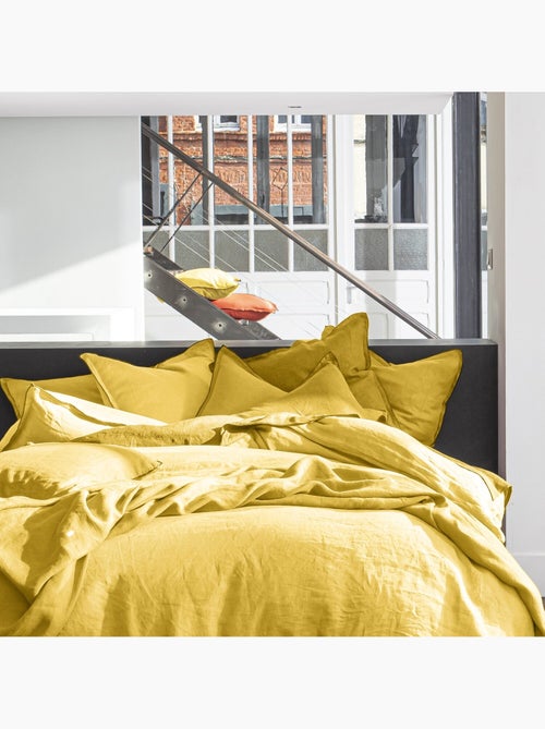 Housse de couette 100% lin lavé - Kiabi