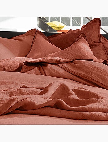 Housse de couette 100% lin lavé