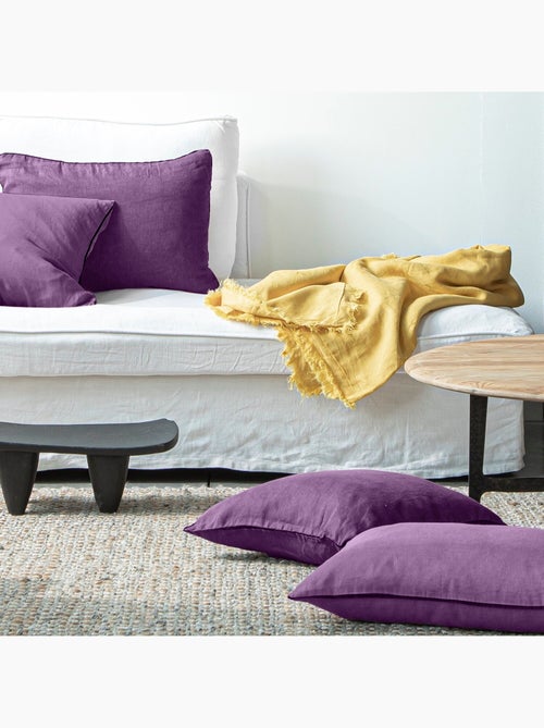 Housse de couette 100 % lin signature - Kiabi Housse de couette 100 % lin signature - Kiabi